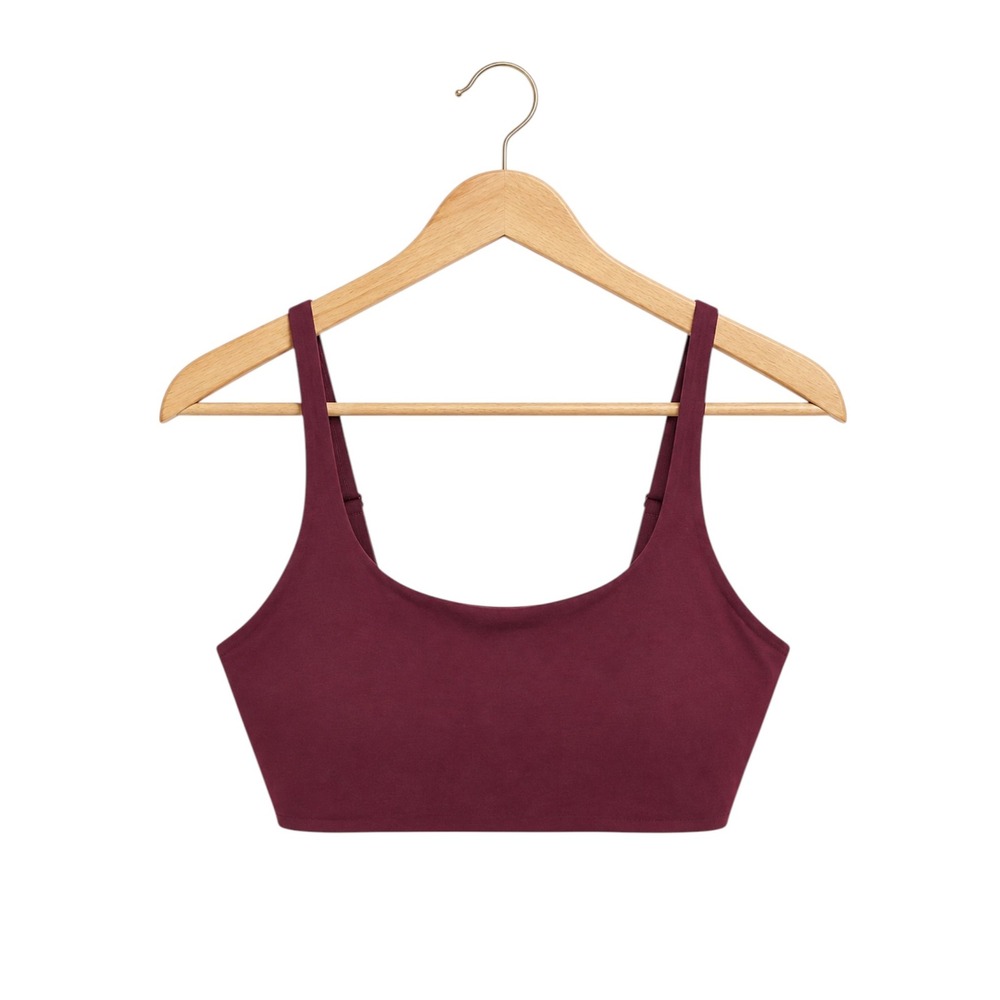 Lululemon Like a Cloud Bra Burgundy Light Support Yoga Bra Adjustable Straps